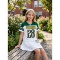 thumbnail image 6 of PureChapter Girls Clothing Sets Color Block Short Sleeve T-Shirt & Pleated Skirt 2 Piece Back to School Outfit for Kids 7-14, 6 of 8