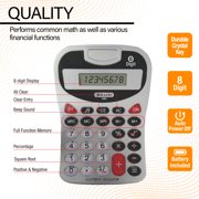 BAZIC 8-Digit Silver Desktop Calculator with Key Tone