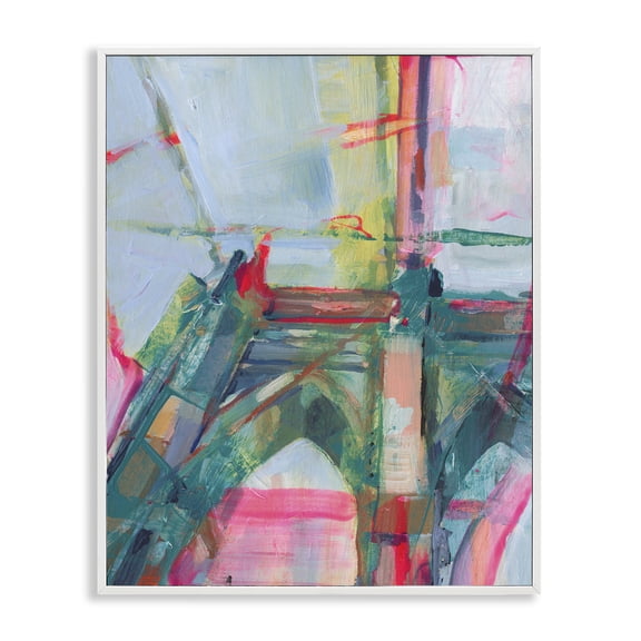 Stupell Industries Looming Bridge Arches Buildings & Architecture Painting White Framed Art Print Wall Art, 24 x 30