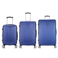 thumbnail image 6 of DUKAP Crypto 3-Piece Hardside Luggage Sets with Spinner Wheels, Handle and Trolley, (20"/28"/32"), Blue, 6 of 13