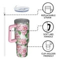 thumbnail image 4 of OBREWU Pioneer Flower Tumbler with Handle and Lid,Pioneer Flower 40oz Double Wall Vacuum Insulated Tumbler,Cups Gift for Women and Men, 4 of 7
