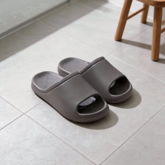 STCYLZFU Men Women Slippers, Non Slip EVA Indoor Outdoor Bathroom House Slide Sandals, Lightweight One Piece Casual Shoes