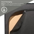 thumbnail image 5 of Reece Channel Stitched Upholstered Queen Bed, Black, by Hillsdale Living Essentials, 5 of 19