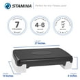 thumbnail image 3 of Stamina Adjustable Aerobic Step Multipurpose Home Gym Workout Equipment, 3 of 7