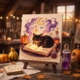 thumbnail image 5 of Halloween Diamond Art Kit Framed Stretched Canvas Ghost Pumpkin Pearl Art Canvas Self-Framed & Easy to Hang for Home Decor Wall Art Beginner Crafts & Seasonal Party Gifts by MPOISVA, 5 of 9