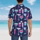 thumbnail image 4 of Balery Wine Glasses And Cocktails Camisas hawaianas de manga corta para hombre, camisas playeras de corte holgado, camisas de vacaciones con botones,Small, 4 of 7