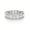 Gold, variant on 925 Sterling Silver 5MM Asscher Cut Cubic Zirconia Eternity Ring