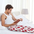thumbnail image 5 of Yiaed Christmas Hat Print Men's Lounge Pants, Loose PJ Bottoms, Long Pajama Pants for Men-Small, 5 of 6
