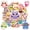 1A-35pcs, variant on 35pcs Adorable Animal Stickers Funny Owl Decals DIY Stickers for Laptop Suitcase Notebooks
