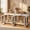 White, variant on 71" Large Wooden Dog Crate with 3 Drawers and Divider for 2 Dogs, Spacious Indoor Kennel & TV Stand for Medium to Large Dogs, White