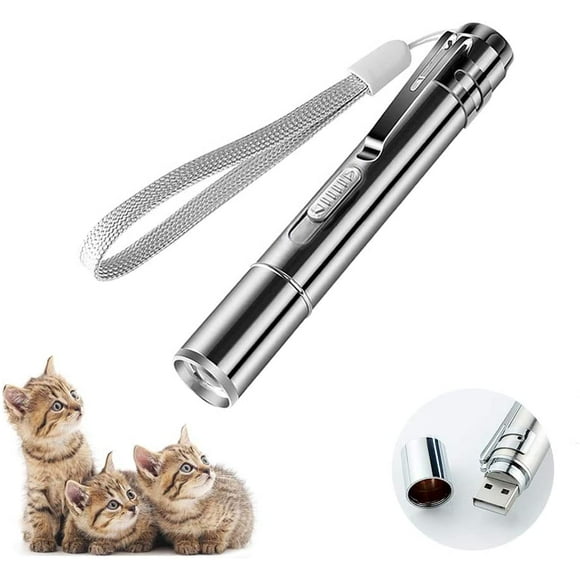 Pointeur pour Chat Jouets interactifs pour Chats 7 en 1 Chat drôle Multi-modèle Joue Lampe de Poche LED avec USB Rechargeable