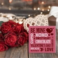 thumbnail image 5 of Zomyto 5"x5" Valentines Decor, Valentines Day Decor Romantic Valentines Day Decorations Wood Sign Home Tabletop Shelf Desk Decoration,, 5 of 6