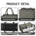 thumbnail image 4 of Large Capacity Tote Bag,Black Buffalo Geometric Pattern Handbag Fashion Luxury Tote Bag,15.7"x13"x 5.1" Inches,Laptop Compatible, 4 of 6
