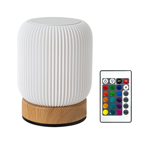 Lámpara Mesita Noche Mesa Escritorio Táctil 3D Led Inalámbrica Usb Toque Recargable 3 Color Sin Escalón La Sala Estar Del