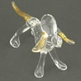 thumbnail image 4 of GlassOfVenice Murano Glass Cristallo and Gold Dog, 4 of 6
