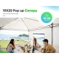 thumbnail image 2 of Quictent 10'x20' EZ Pop up Canopy Tent Party Tent Outdoor Canopy Event Gazebo ,Royal Blue, 2 of 6