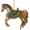 thumbnail image 1 of 2026 Chinese Zodiac Horse Christmas Tree Ornament, 2D Acrylic Equestrian Racing Rider Gift with Rhinestones for Women & Girls, 3.15 Inch, 1 of 8