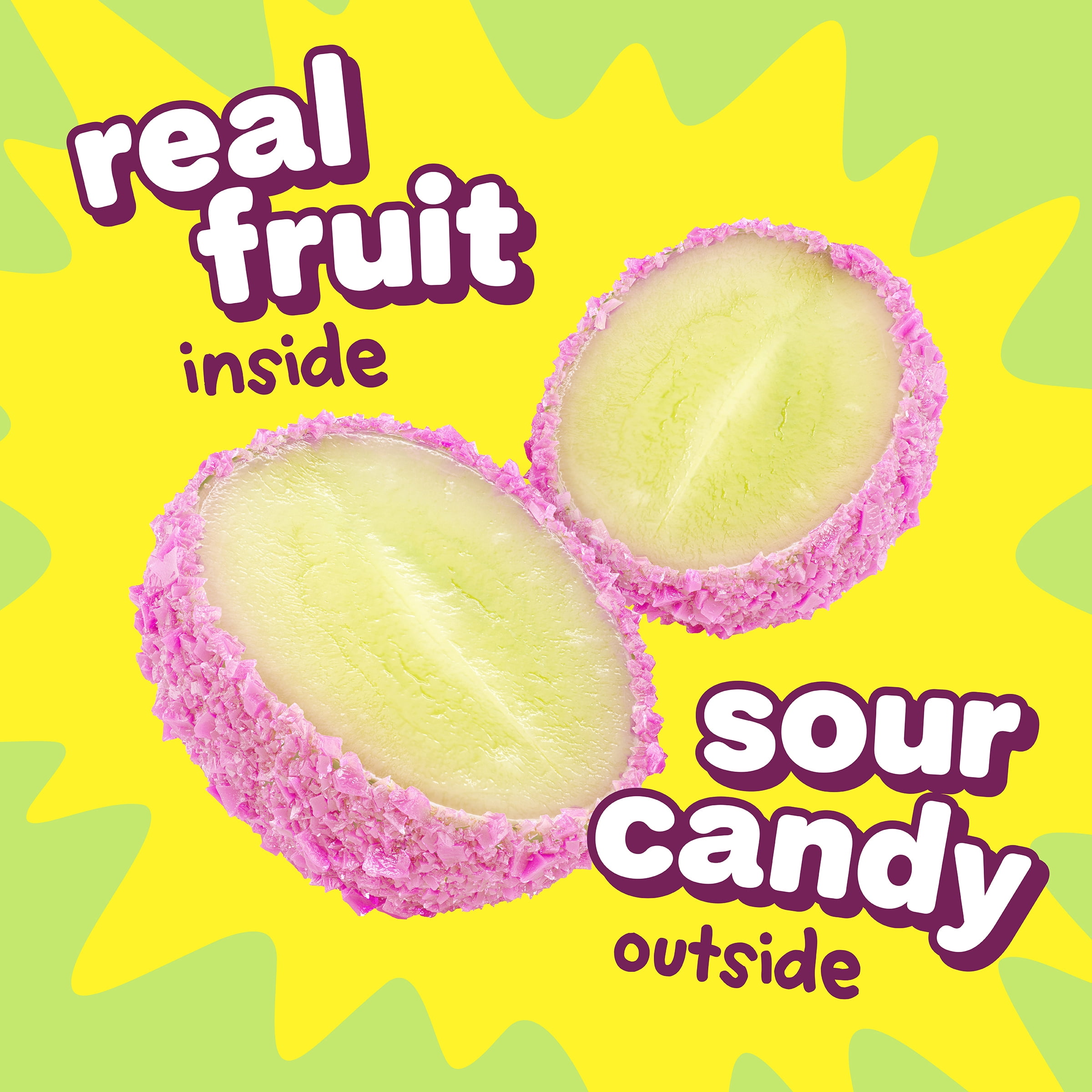Fruit Riot Sour Candy Grapes Mix, Real Frozen Fruit, 8 oz