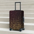 thumbnail image 6 of Uemuo Gold sparklin Printed Washable Luggage Cover - Fashion Suitcase Protector Fits 18-32 Inch Luggage-Small, 6 of 7