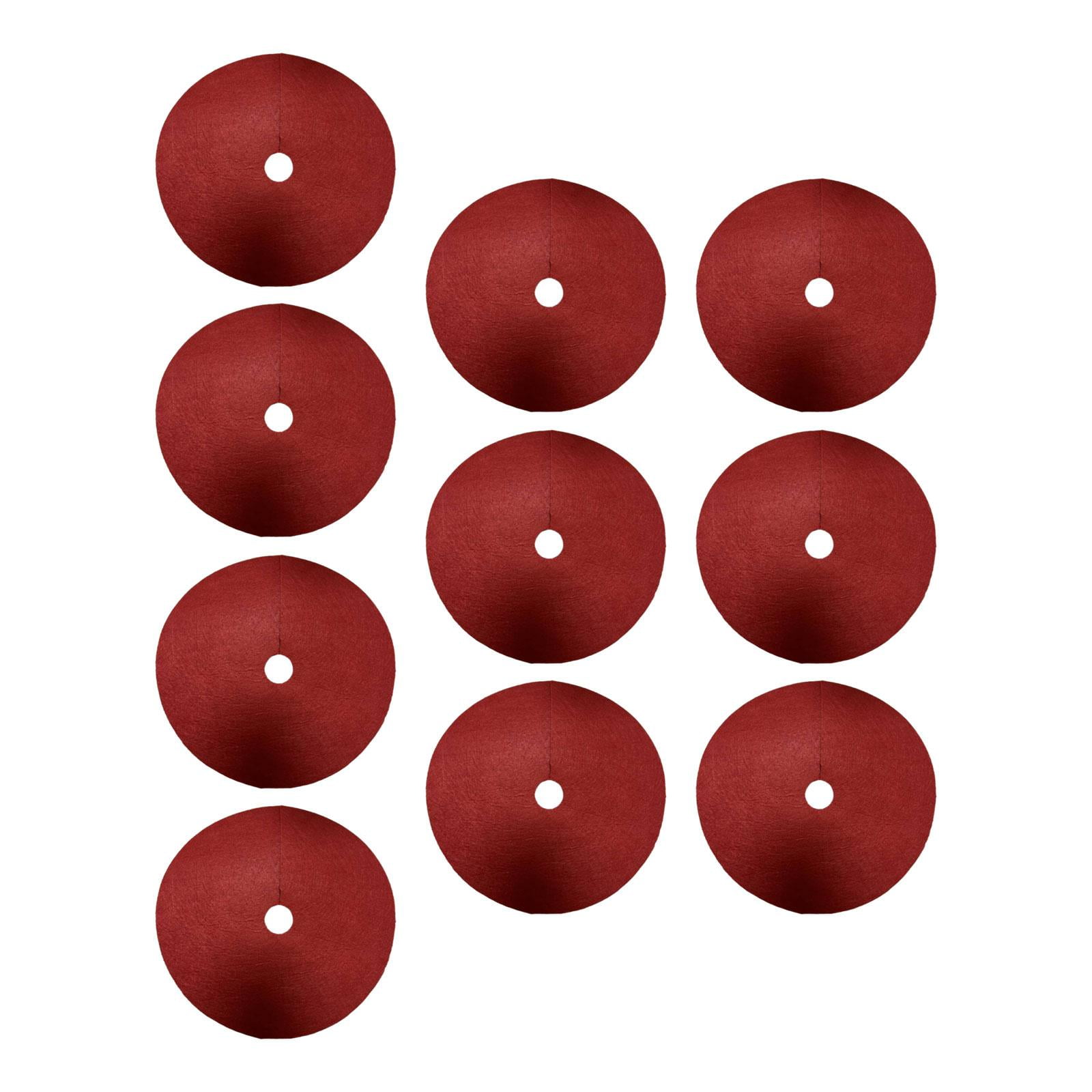 FashionCha 10 Pieces Tree Mulch Rings for Weed Control Fruit Tree Protector Thickened Plant Red