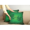 thumbnail image 2 of Ambesonne Green Throw Pillow Cover 2 Pack, Tropic Banana Tree Leaf, 20", Green, 2 of 7