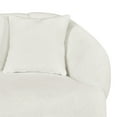 thumbnail image 6 of Christopher Knight Home 98.5" Curved Contemporary 3-Seat Sofa with Upholstered Plush Seating, Beige, 6 of 10