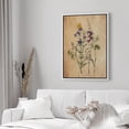 thumbnail image 3 of PixonSign Framed Canvas Print Wall Art Antique Lavender Blue Wildflowers Nature Wilderness Illustrations Modern Art Botanical Floral Farmhouse/Country Relax/Calm/Cozy - 16"x24" White, 3 of 5