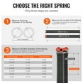 thumbnail image 6 of BENTISM Garage Door Torsion Springs Pair of 0.250" x 2" x 29" with Non-Slip Winding Bars, Garage Door Springs, 16000 Cycles Gloves and Mounting Wrench, Electrophoresis Coated for Replacement, 6 of 9