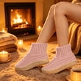 thumbnail image 2 of FRSASU Fuzzy Slipper Socks for Women Cabin Grips Fluffy Non Slip Winter Warm Cozy Thick Soft Socks, 2 of 7