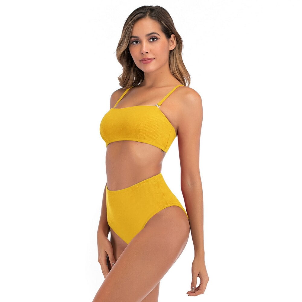 boob tube swimsuit