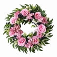 thumbnail image 4 of Spring Wreaths For Front Door, Valentines Day Wreaths For Front Door, Door Wreaths For Front Door Outside All Season, Fragrant Flower Money Plant Garland for Porch Decor, 4 of 7