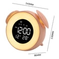 thumbnail image 3 of Reloj Digital Led, Luz De Despertador, Reloj Despertador, Lámpara De Mesa Con Música, Modo De Puesta De Sol, Luz Nocturna Para Escritorio De Decoración De Dormitorio Infantil Cateissary HA022640-00, 3 of 7