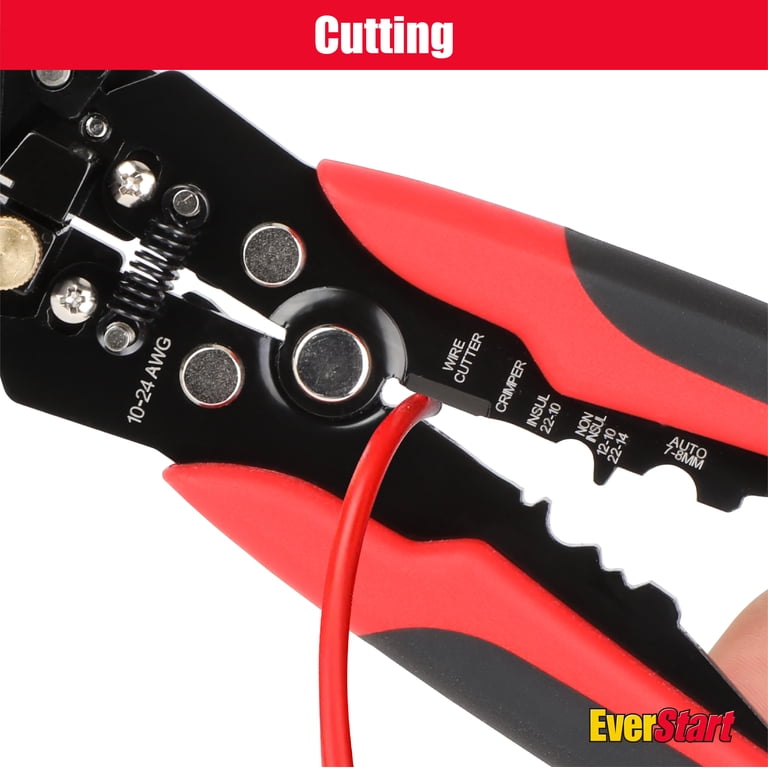 EverStart 8-Inch Self-Adjusting Wire Stripper, 10-24 AWG photo 7