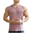thumbnail image 3 of ZyeKqe Tank Tops for Men Crewneck Sleeveless Muscle Shirts Ribbed Workout Gym Running Tees, 3 of 8