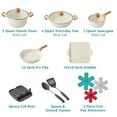 thumbnail image 3 of The Pioneer Woman Prairie Signature 14-Piece Cast Aluminum Cookware Set, Linen Speckle, 3 of 6