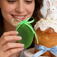 thumbnail image 4 of Flocked Easter Eggs Hanging Ornaments, Set of 6 Foam Decorative Eggs for Garland, Tree, Basket, Door & Wall, DIY Spring Holiday Party Craft and Home Celebration Decor, 4 of 9