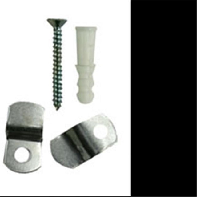 Impex Systems Group 50220 0.12 in. Métal Ook Miroir Clips&44; Pack de 12