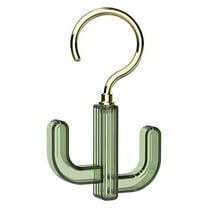 PATLOLLAV Multifunction Belt Hanger Scarf Tie Rack Holder Hook for Closet Organizer Home essentials Hangers 360 Degree Rotating and the Angle Can Be Adjusted at will 10X16CM Green or White