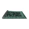 thumbnail image 2 of Ahgly Company Indoor Square Persian Light Blue Traditional Area Rugs, 5' Square, 2 of 4