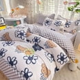 thumbnail image 3 of Azul a cuadros Oso Naranja Dog Bedding Sets, 3 of 5
