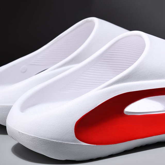 Zapatillas De Deporte De Verano Zapatillas de deporte de verano de EVA, zapatillas de playa antideslizantes (38-39 blanco rojo) Ndcxsfigh Para Estrenar