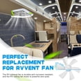 thumbnail image 2 of Ventilador de techo para autocaravana, caqeg 14, con ventilador de 12 V, 6 aspas, color blanco, 2 of 9