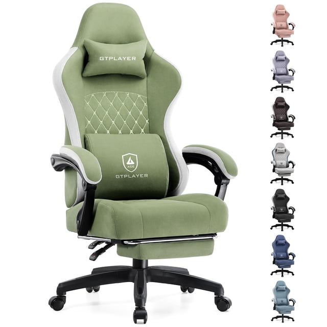 Silla Gaming GTPLAYER con cojín de muelles y reposapiés