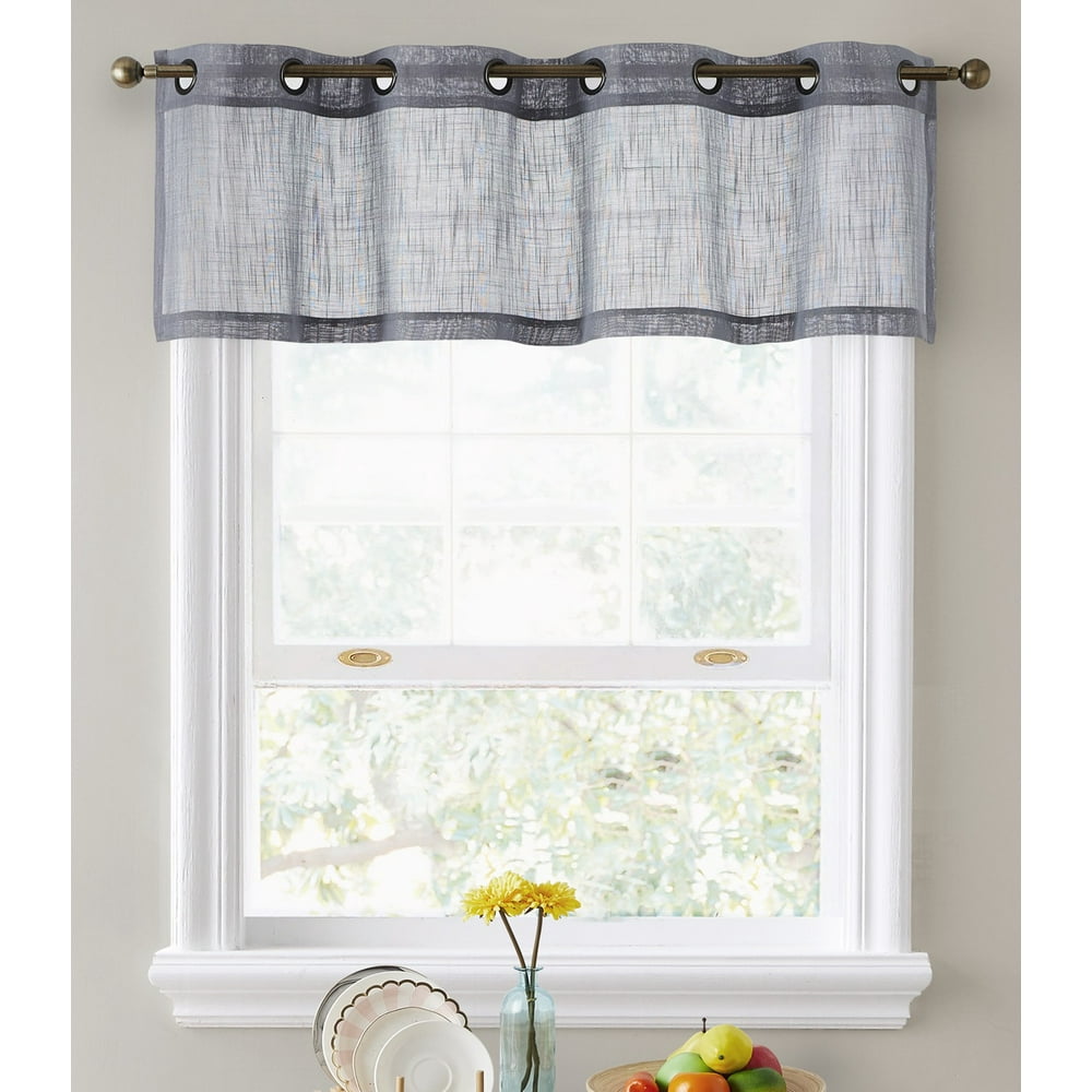 THD Serena Faux Linen Textured Semi Sheer Privacy Light Filtering ...