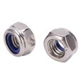 thumbnail image 3 of 50Pcs Tuercas de bloqueo Nylon 304 Acero inoxidable Plata M8 Hex Selflocking Surtido Kit, 3 of 8