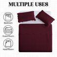 thumbnail image 6 of IR Imperial Rooms 3 Piece King Quilt Set Bedding Microfiber Soft Embossed Bedspread with 2 Pillow Shams Burgundy Color, 6 of 12
