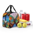 thumbnail image 4 of Bingfone Oil Painting Beautiful Butterfly Print Lunch Bag Insulated Lunch Box, Small Leakproof Cooler Food Lunch Containers Reusable High Capacity Lunch Tote Bags for Work, Travel, Outdoor, 4 of 5