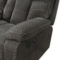 thumbnail image 5 of New Classic Furniture Bravo Polyester Fabric Power Console Loveseat in Charcoal, 5 of 8
