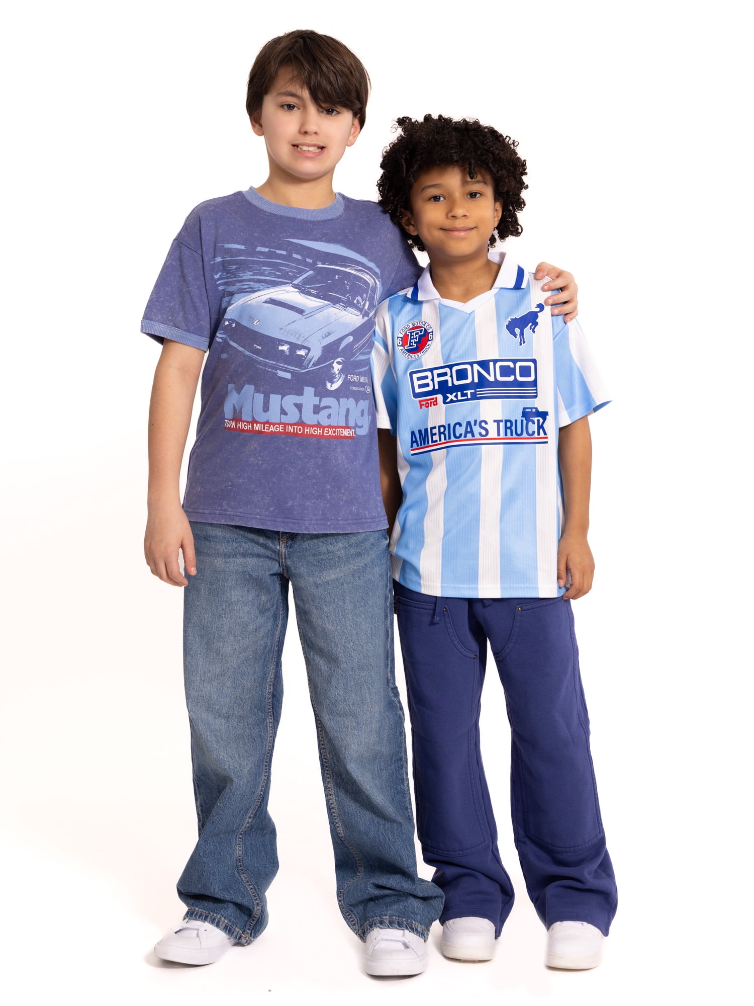 Mustang Boys Graphic Tee with Short Sleeves, Sizes 4-18