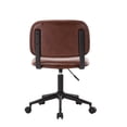 thumbnail image 4 of Porthos Home Kato Swivel Office Chair With PU Leather Upholstery, Low Back, Instant Adjustable Height And Durable Roller Caster Wheels (Armless Design Is Suitable For Small Offices And Home Studios), 4 of 6